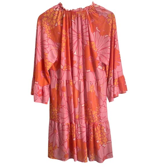 Show Me Your Mumu Womens Sheer Floral Boho Babydoll Dress Size M Festival - Picture 2 of 9
